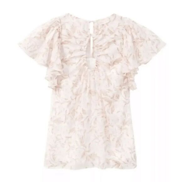 Rebecca Taylor Zadie Fleur Ruffle Sleeve Top - Picture 4 of 14